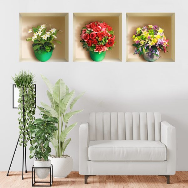 Stickers muraux: Niche Bouquets de Fleurs