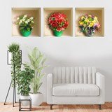 Stickers muraux: Niche Bouquets de Fleurs 3