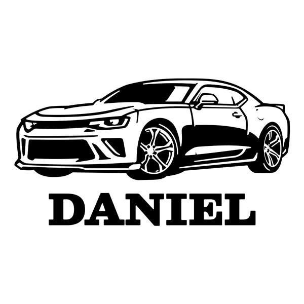Stickers pour enfants: Voiture de Sport avec Prénom