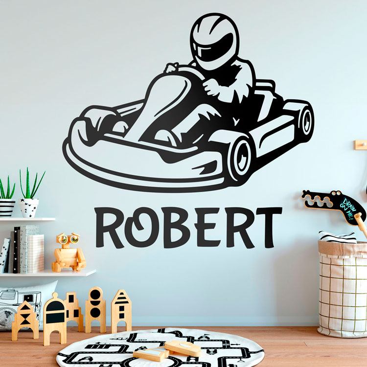 Stickers pour enfants: Kart personnalisé