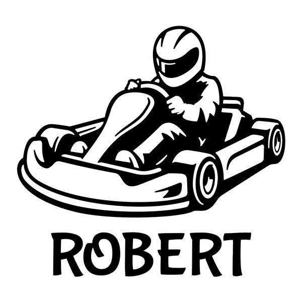 Stickers pour enfants: Kart personnalisé
