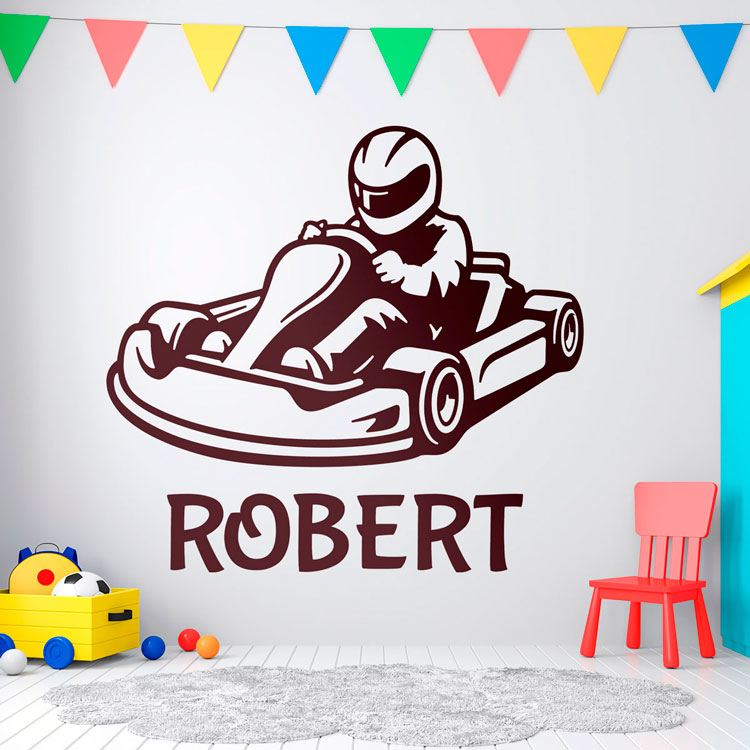 Stickers pour enfants: Kart personnalisé