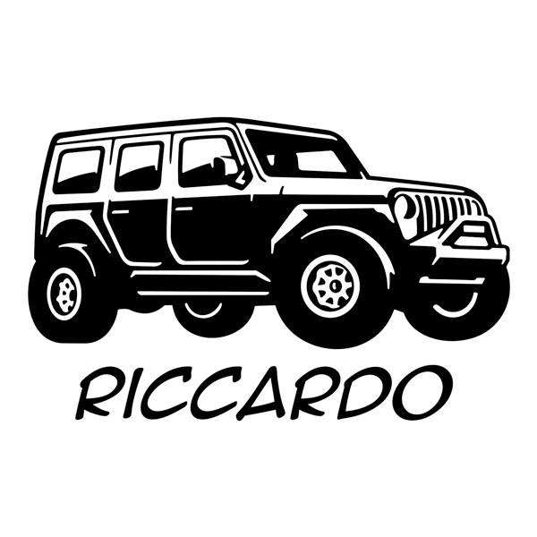 Stickers pour enfants: Jeep personnalisée