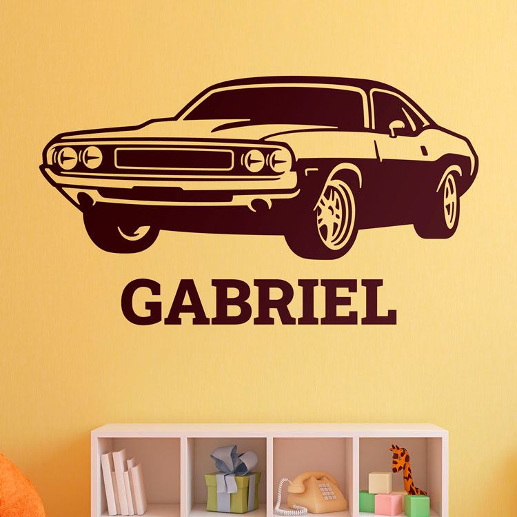 Stickers pour enfants: Mustang personnalisé