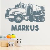 Stickers pour enfants: Camion toupie personnalisé 2