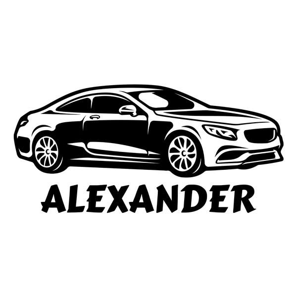 Stickers pour enfants: Voiture de sport personnalisée 2