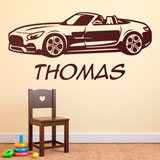Stickers pour enfants: Voiture de sport décapotable personnalisée 2