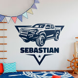 Stickers pour enfants: Aventure 4x4 avec Prénom