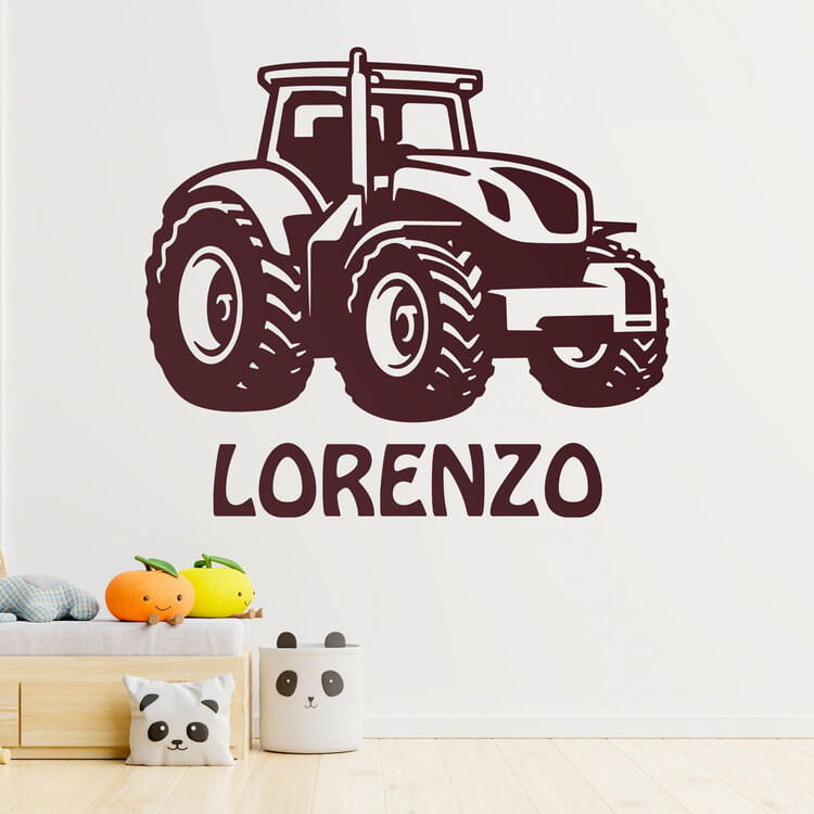 Tracteur avec pr&eacute;nom personnalisable 2