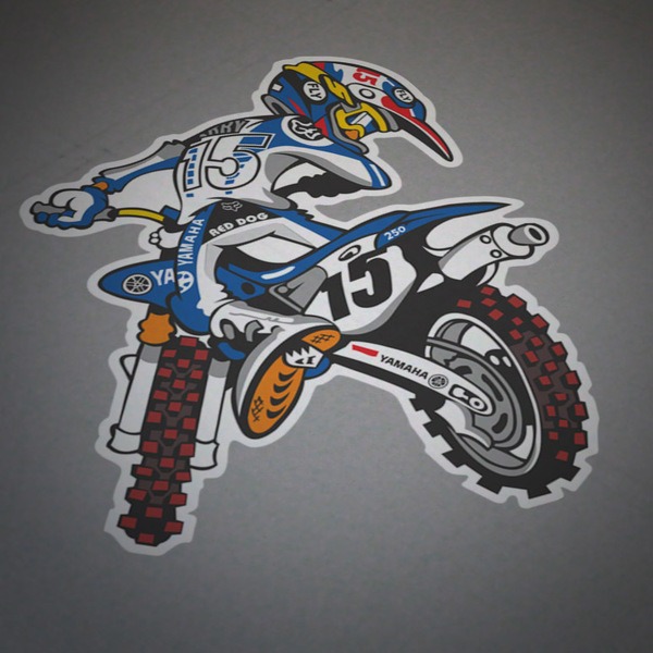 Autocollants: Motocross Yamaha