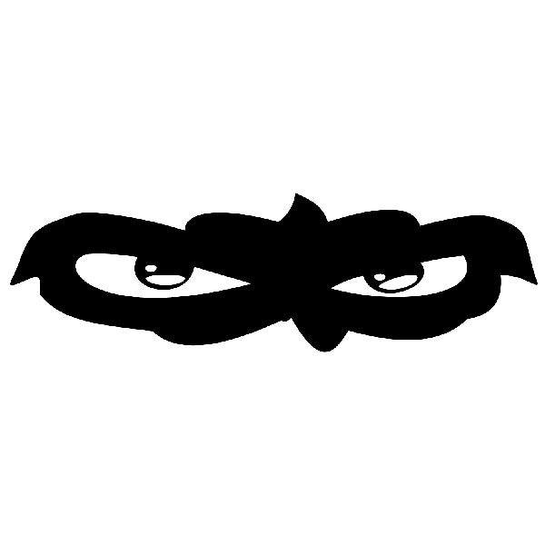 Autocollants: Masque Regard de Tigre