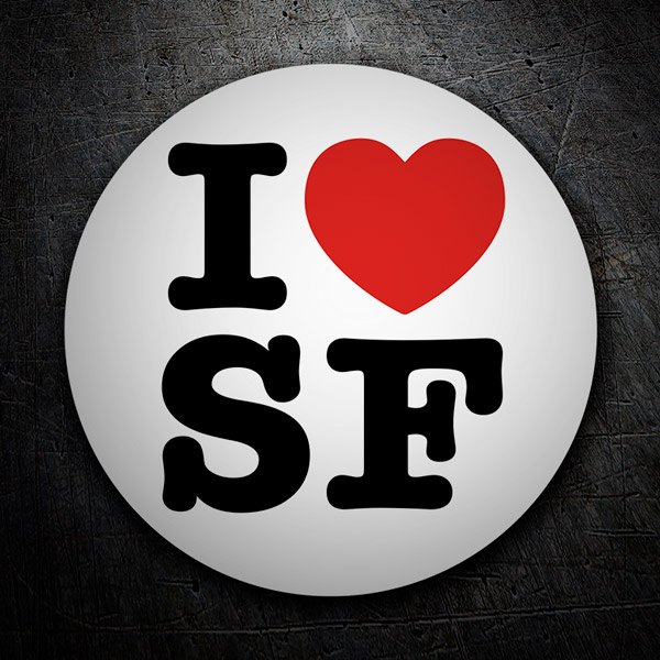 Autocollants: I love SF