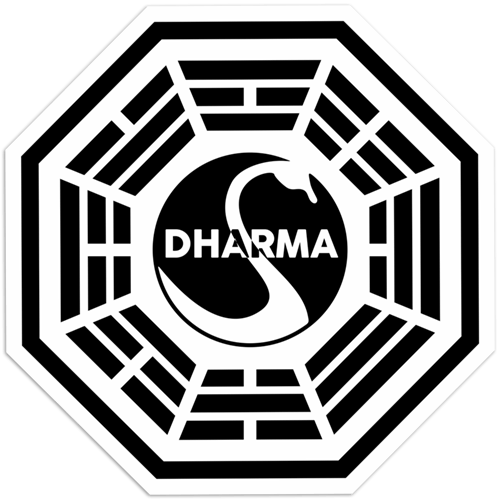 Autocollants: Initiative Dharma, Lost 0
