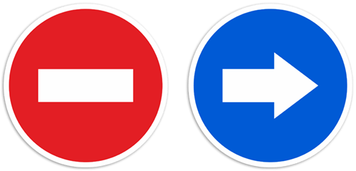 Stickers muraux: Panneaux de signalisation