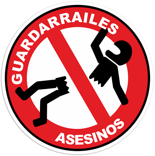 Autocollants: Stop Guardarrailes Asesinos (Arrêter les Assassins