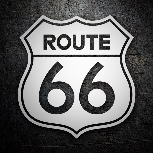 Autocollants: Route 66 prédécoupé