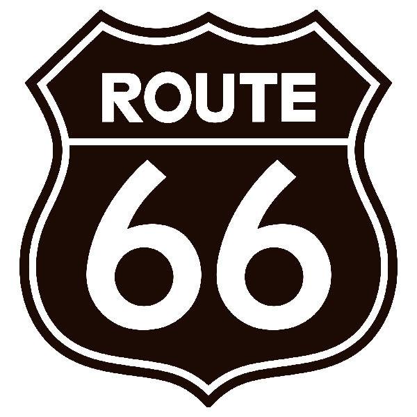 Autocollants: Route 66 prédécoupé