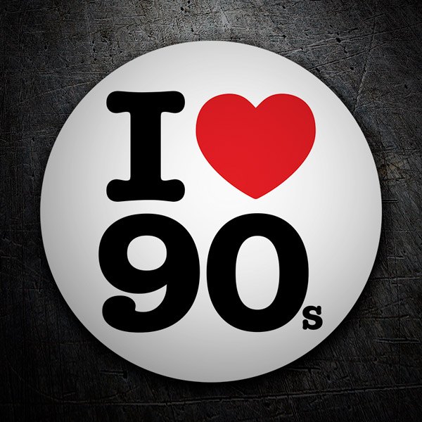 Autocollants: I love 90s 1