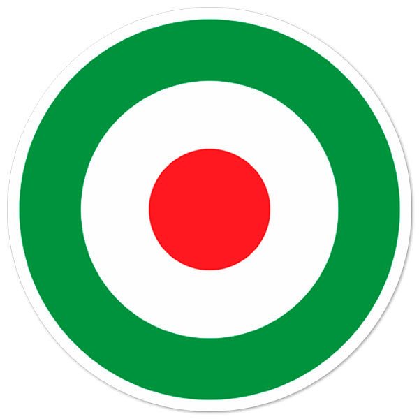 Autocollants: Cercle Drapeau Italie