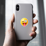 Autocollants: Visage clin d oeil et de la langue emoji 4