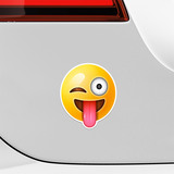 Autocollants: Visage clin d oeil et de la langue emoji 5