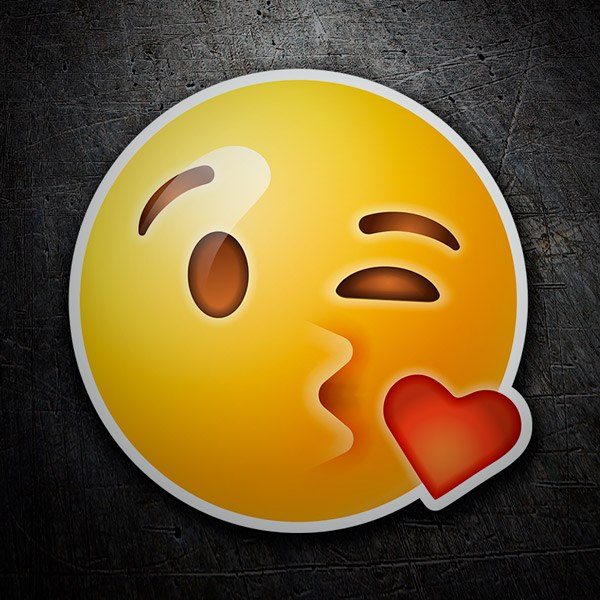 Autocollants: Emoticon baiser