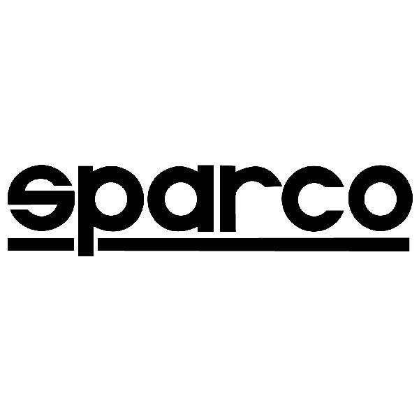 Autocollants: Sparco avec Lettres &Eacute;paisses