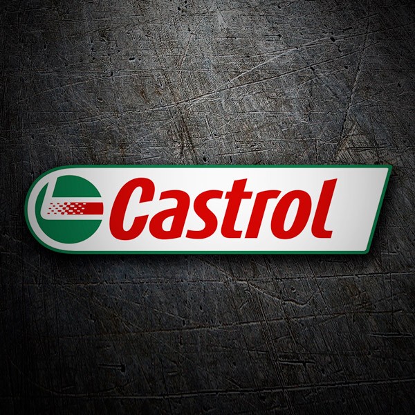 Autocollants: Logotype Castrol en Rouge et Vert
