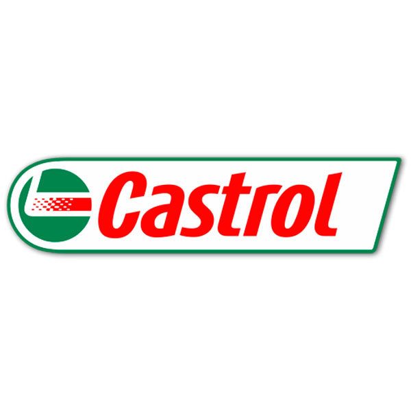 Autocollants: Logotype Castrol en Rouge et Vert
