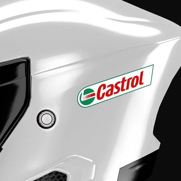 Autocollants: Logotype Castrol en Rouge et Vert