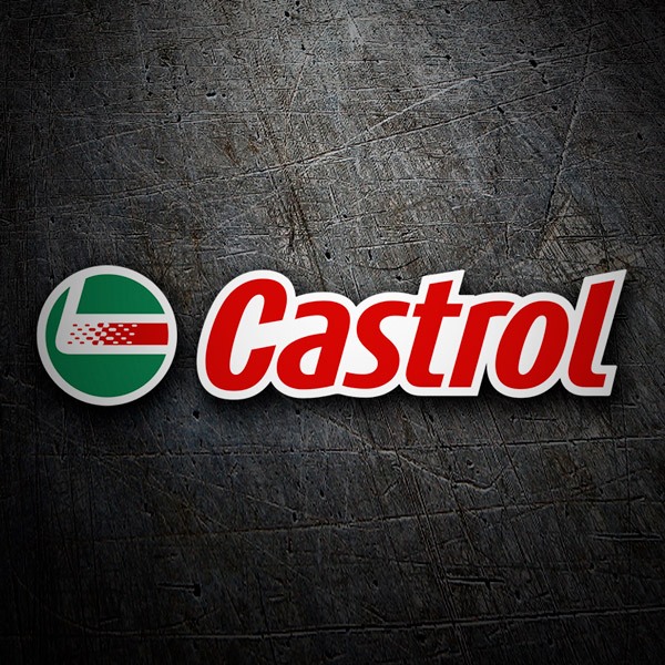 Autocollants: Castrol 3 en C&iacute;rculo Verde