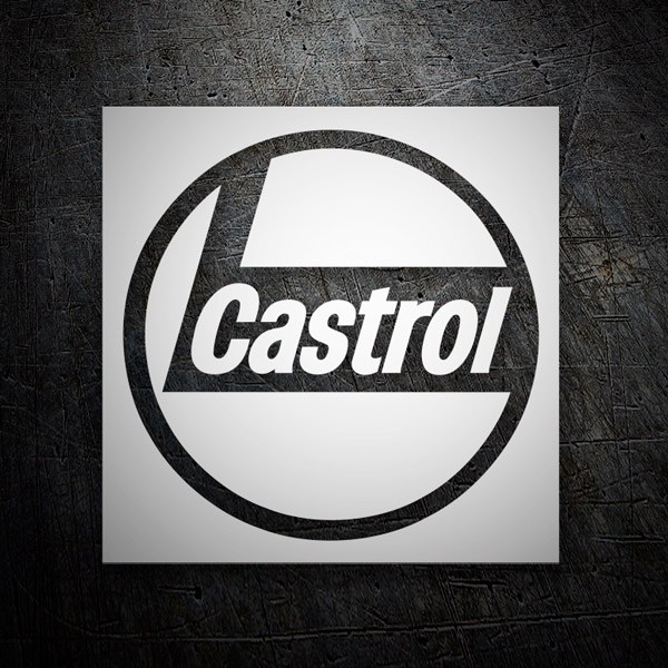 Autocollants: Castrol 5 en Composition Circulaire