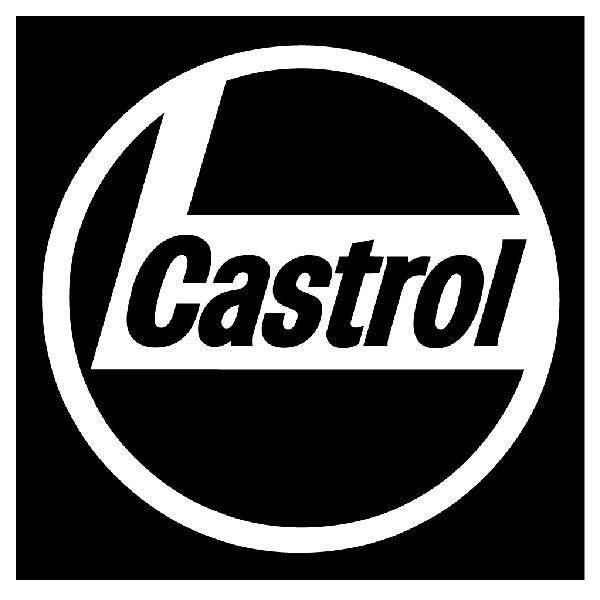 Autocollants: Castrol 5 en Composition Circulaire