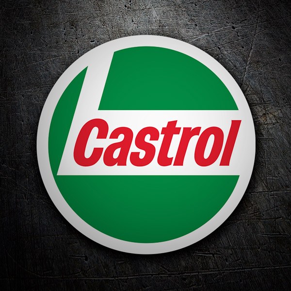 Autocollants: Logo Castrol 7 en Composici&oacute;n Circular