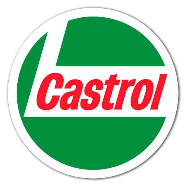 Autocollants: Logo Castrol 7 en Composici&oacute;n Circular