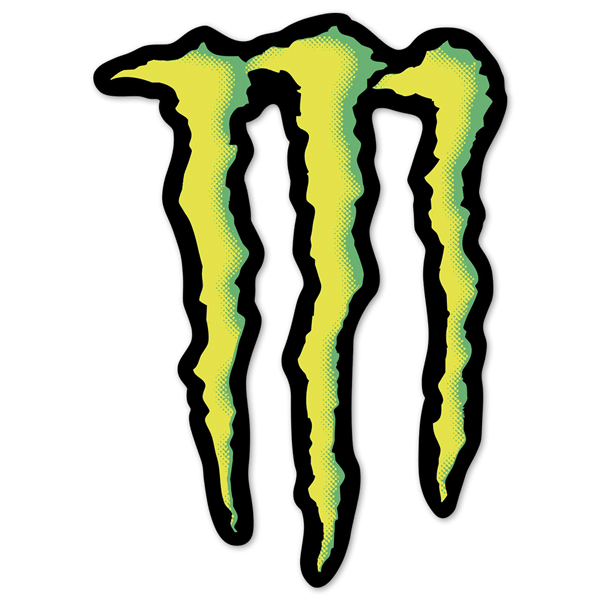 Autocollants: Logo Monster Energy avec Griffes
