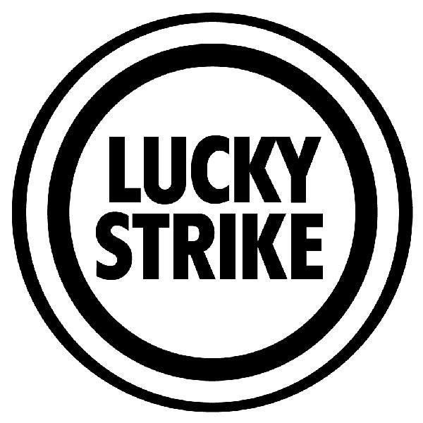 Autocollants: Circulaire Lucky Strike