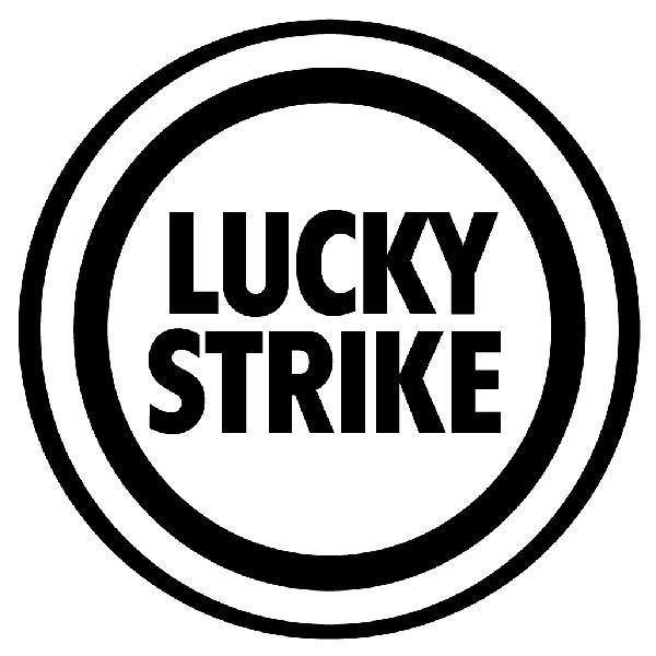 Autocollants: Circulaire Lucky Strike