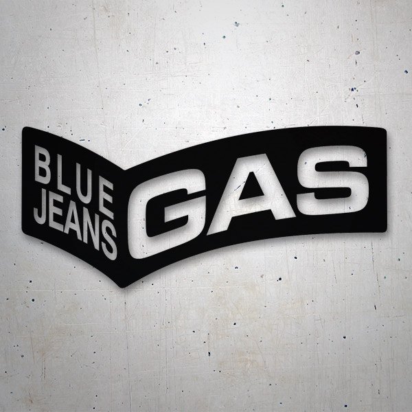 Autocollants: Gas Blue Jeans