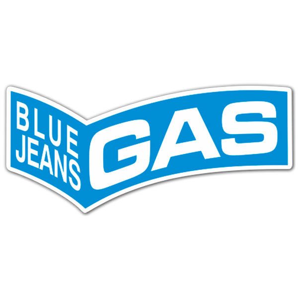 Autocollants: Gas Blue Jeans 3