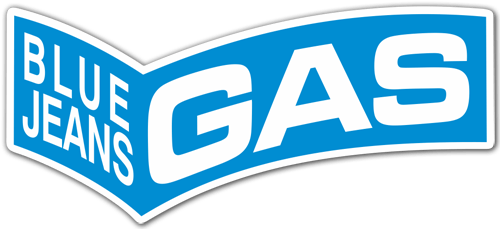 Autocollants: Logo Blue Jeans Gas