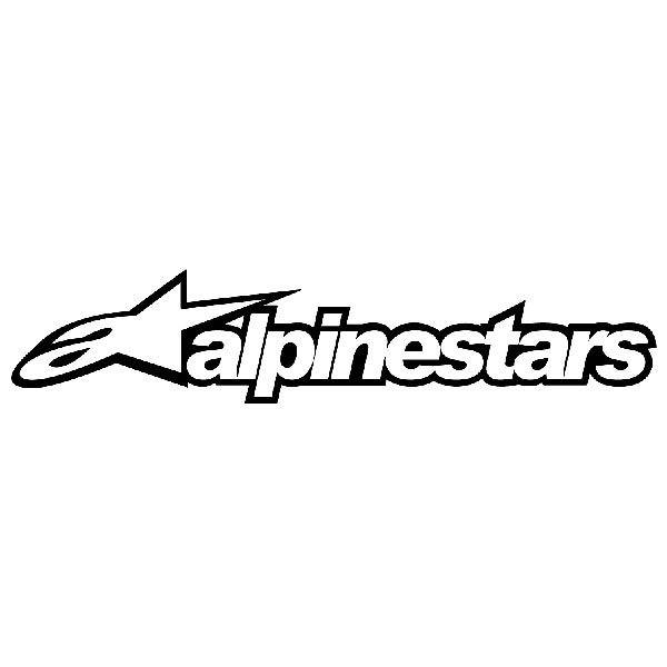 Autocollants: Alpinestars avec Logo Stylis&eacute;