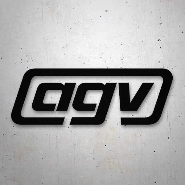 Autocollants: Logo AGV avec Lettres Stylis&eacute;es
