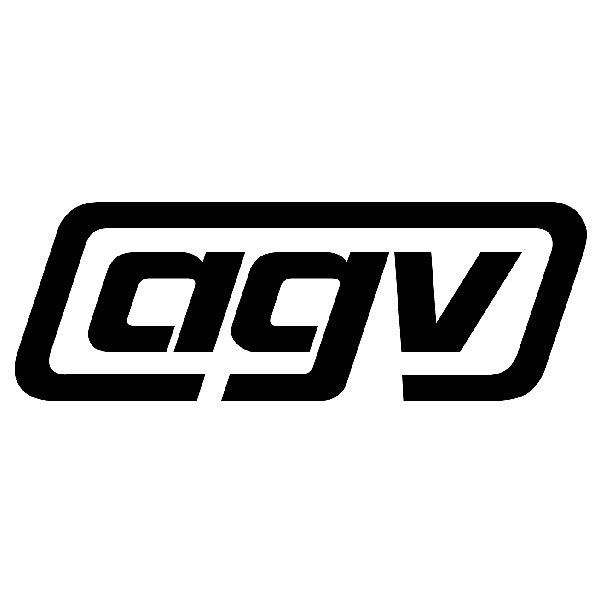 Autocollants: Logo AGV avec Lettres Stylis&eacute;es