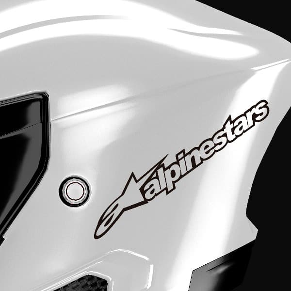 Autocollants: Alpinestars avec Logo Stylis&eacute;
