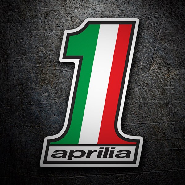 Autocollants: Logo Aprilia num&eacute;ro 1