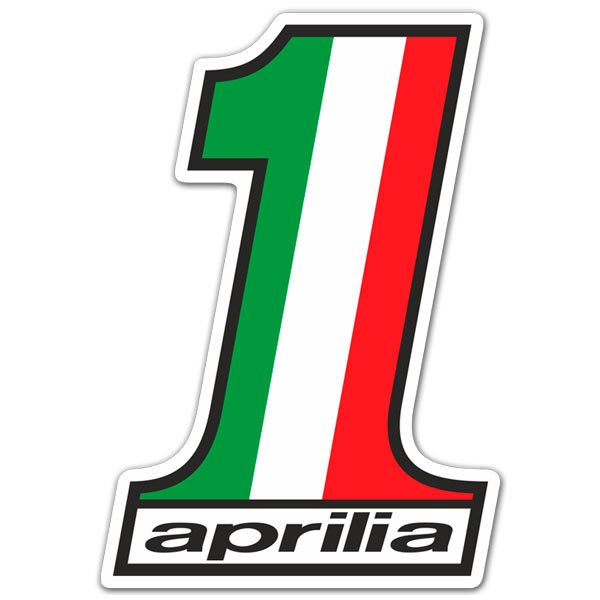 Autocollants: Aprilia numéro 1