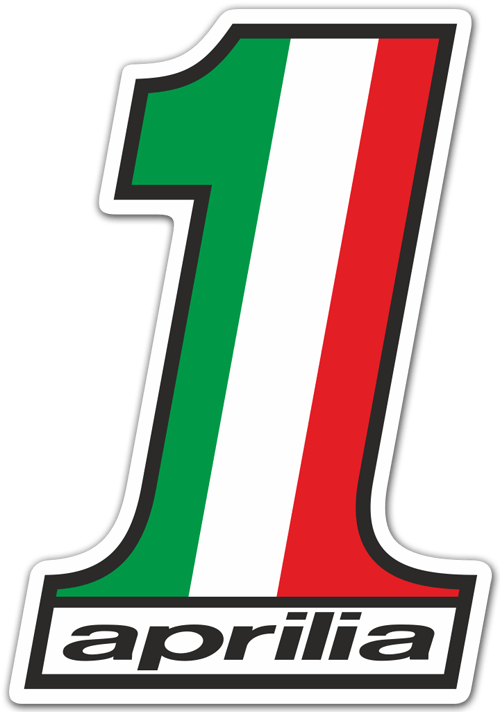 Autocollants: Logo Aprilia num&eacute;ro 1