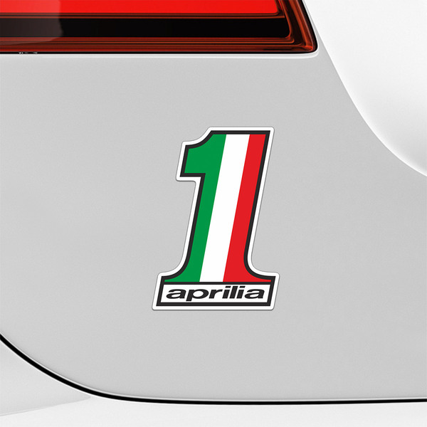 Autocollants: Logo Aprilia num&eacute;ro 1
