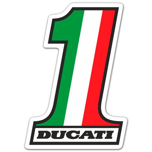 Autocollants: Ducati numéro 1